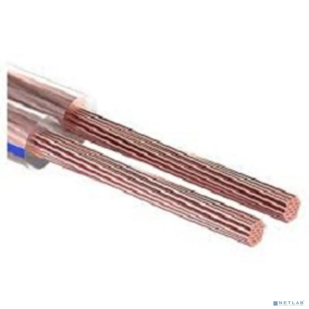 Rexant 01-6206-3-10 Кабель акустический, 2х1.50 мм2, прозрачный BLUELINE, 10 м.