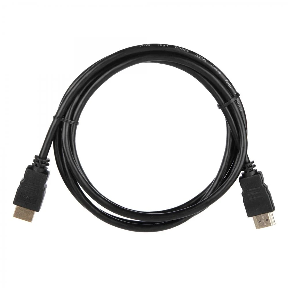 Кабель ACD-DHHM1-18B |ACD-DHHM1-18B| HDMI 1.4, Golden Plated,19m/19m, Черный, 1.8м, (742170)