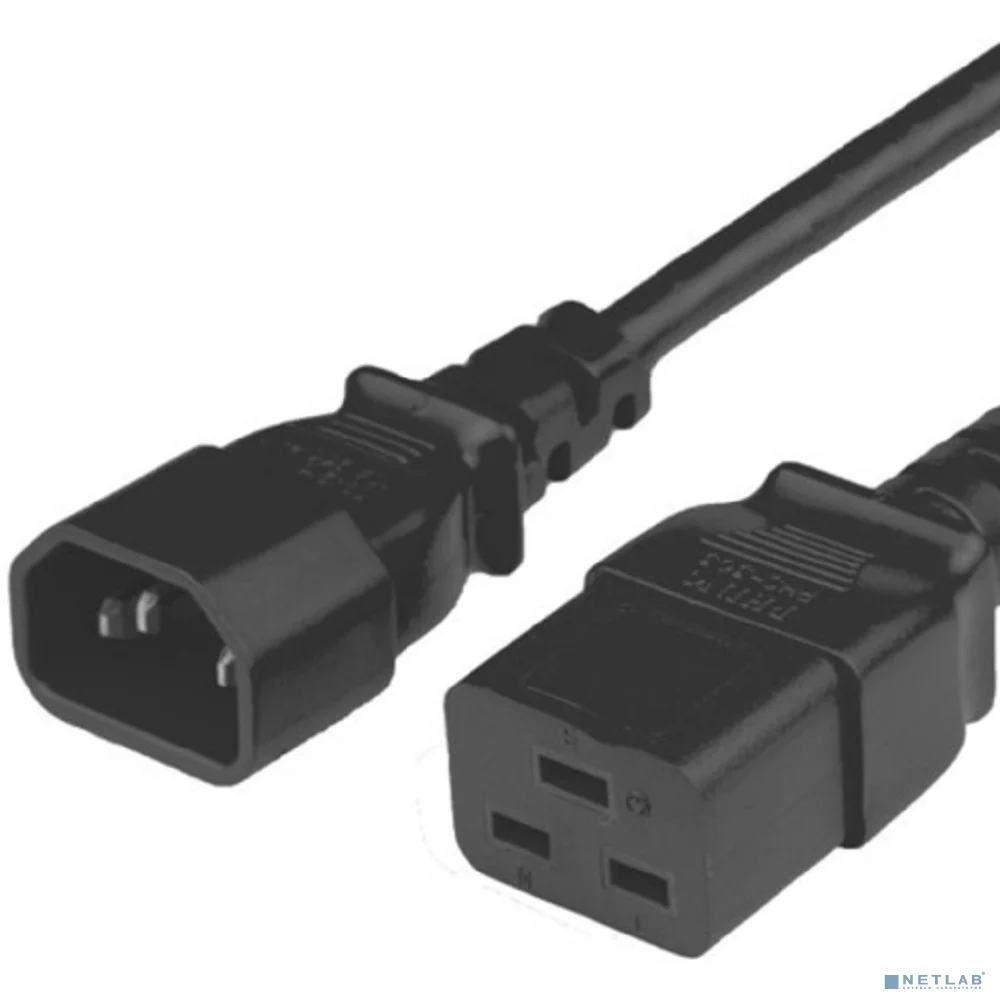 Кабель питания Filum FL-PC16-C14-C19-1.8M С14- C19, 3х1 мм?, 220В, 10A, чёрный, 1.8 м. (1010479)