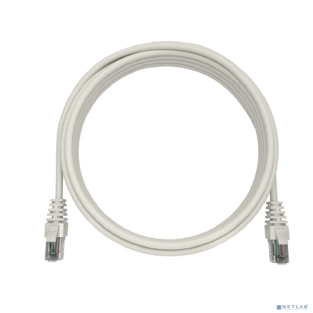 NTSS Патч-корд NTSS RJ45/8P8C, T568B UTP 6 кат. литой, 10 метров, LSZH, белый NTSS-PC-UTP-RJ45-6-10.0-LSZH-WT