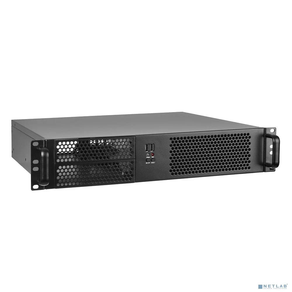 Exegate EX264958RUS Серверный корпус Exegate Pro 2U390-04 <RM 19", высота 2U, глубина 390, БП 500ADS, USB>