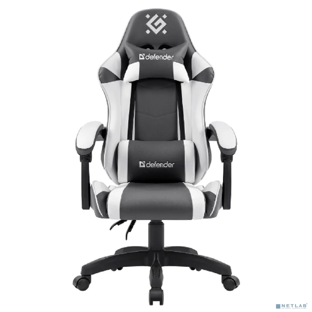 Игровое кресло Fortune Серый/белый,класс 4,PU DEFENDER