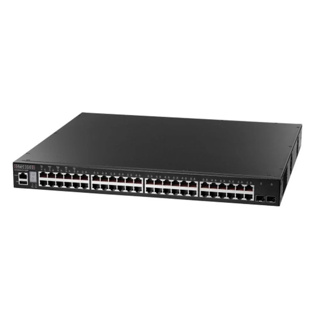 Коммутатор Edge-corE ECS4510-52P Edge-corE 48 x GE + 2 x 10G SFP+ ports + 1 x expansion slot (for dual 10G SFP+ ports) L2+ Stackable Switch w/ 1 x RJ45 console port, 1 x USB type A storage port, RPU connector, Stack up to 4 units, PoE Budget max. 780W
