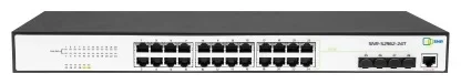 коммутатор SNR Управляемый коммутатор уровня 2, 20 портов 10/100Base-TX, 4 порта 10/100/1000Base-T и 4 порта 100/1000BASE-X (SFP)
