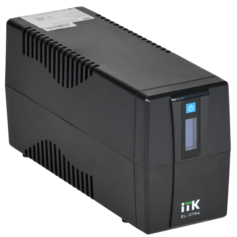 ИБП однофазный ITK ELECTRA ET ИБП однофазный линейно-интерактивный 600ВА/360Вт 4хС13 LCD дисплей АКБ 1х7AH USB