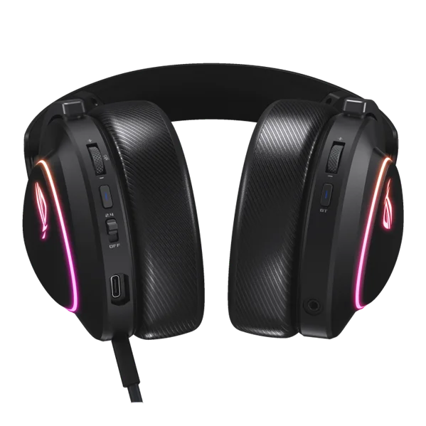 Гарнитура ASUS ROG DELTA II, 2.4GHz, Bluetooth,3.5mm, 315g, 20Hz~20kHz, RGB Lighting 2