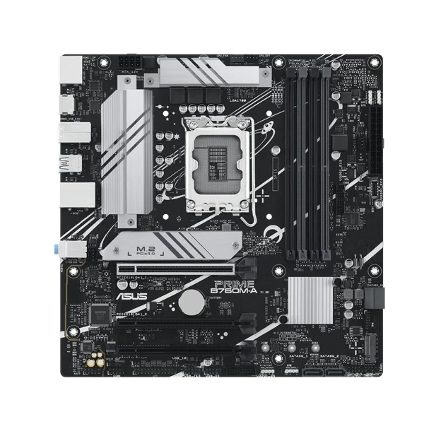 ASUS PRIME B760M-A-CSM (Socket 1700, mATX, 4xDDR5(128GB), DP/2xHDMI, 3xPCIe 4.0x16, 4xSATA 6Gb/s, 2*M2, 2,5xLAN, 2xUSB 3.1, 4xUSB 2.0, 1xPS/2)
