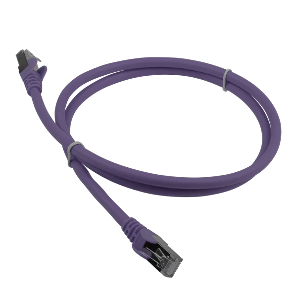 Патч-корд Патч-корд LANMASTER LSZH SFTP кат.6A, 7.0 м, фиолетовый