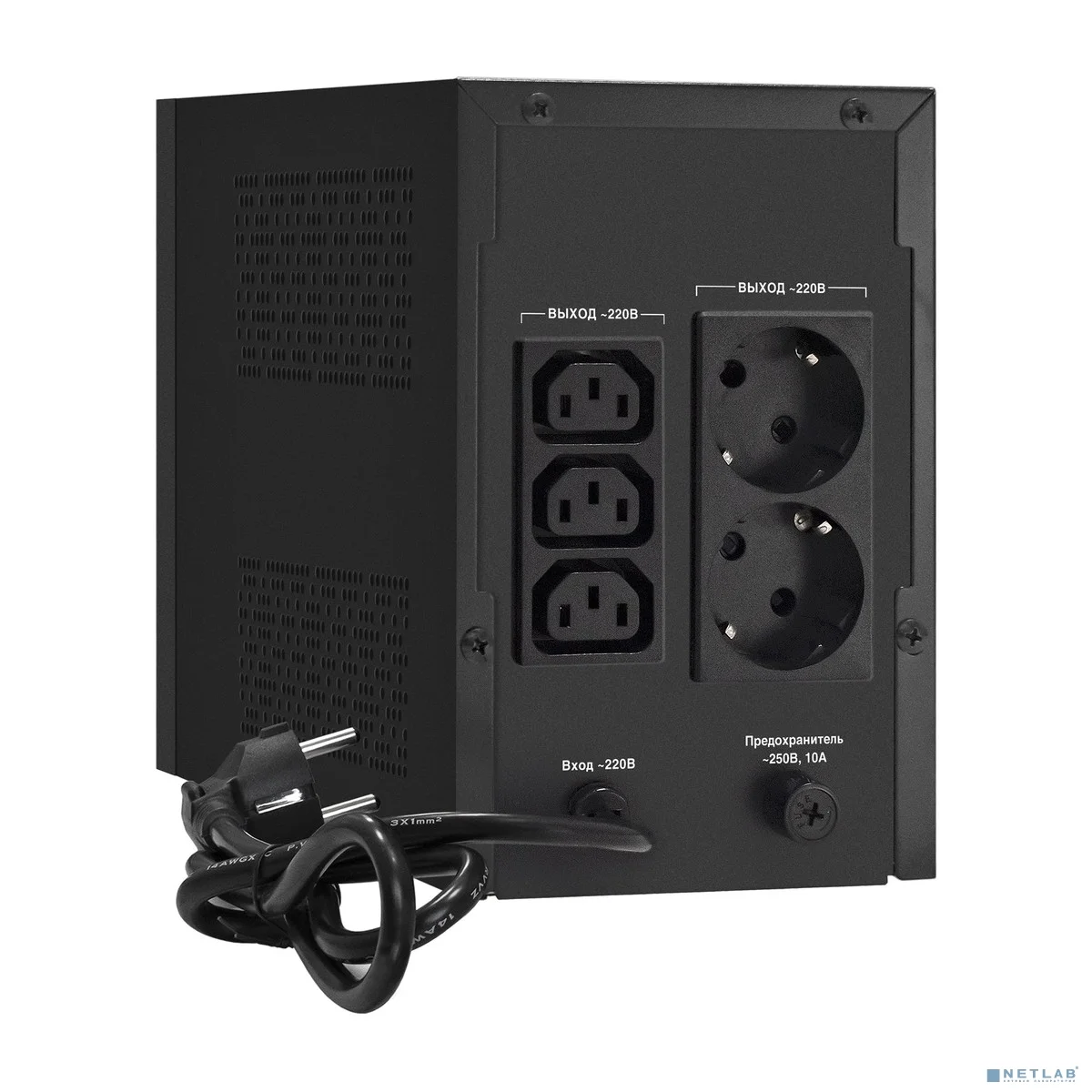 Exegate EX292797RUS ИБП ExeGate SpecialPro UNB-1500.LED.AVR.2SH.3C13 <1500VA/950W, LED, AVR, 2*Schuko+3*C13, съемн.кабель, металлический корпус, Black>