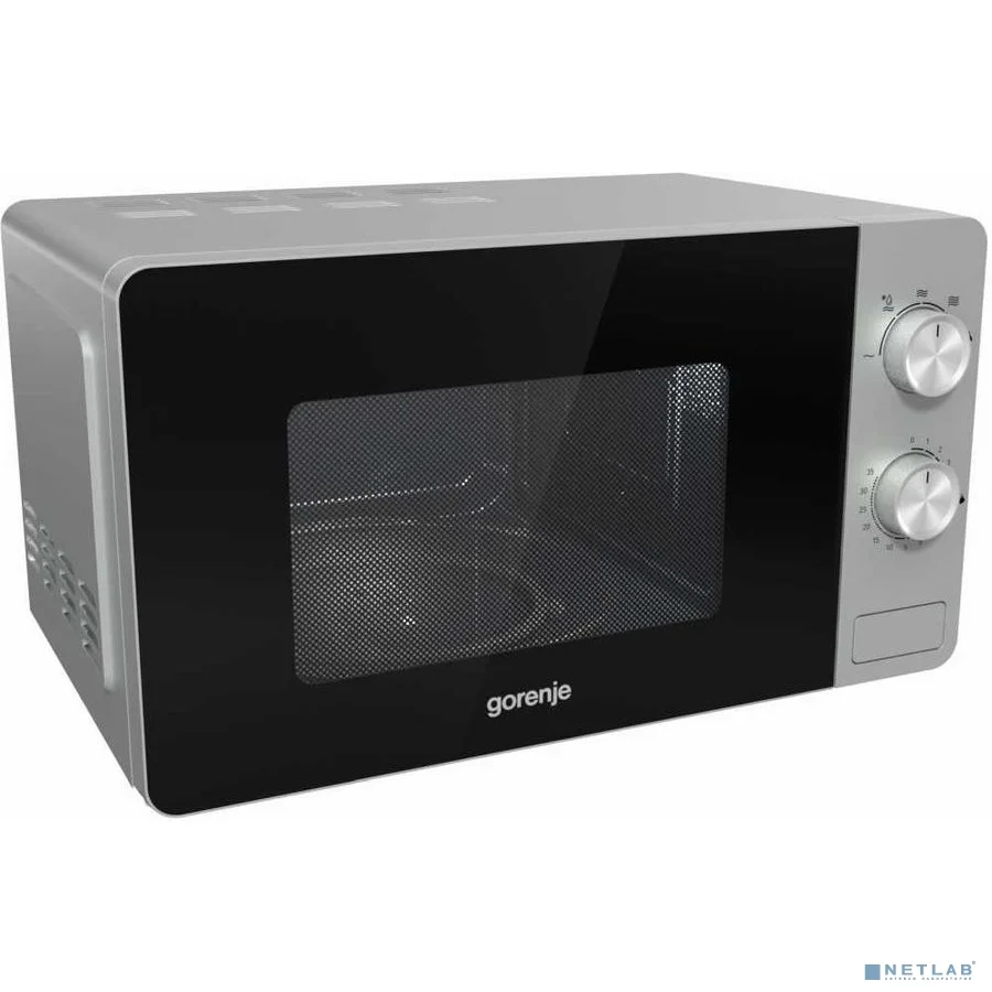 Gorenje MO20E1S Микроволновая печь, 20л, 800 Вт, серебро