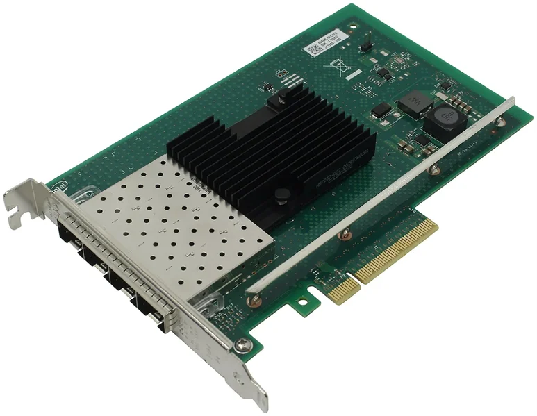 Сетевой адаптер Intel Ethernet Converged Network Adapter X710-DA4, 10Gb Quad Ports SFP+, transivers not included, LP and FH brackets included