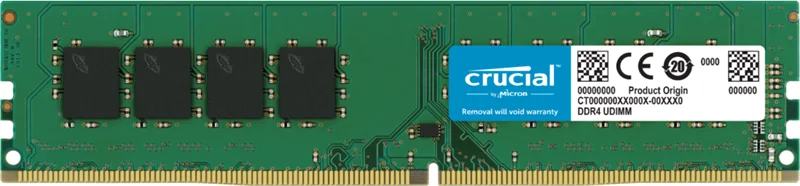 Оперативная память Crucial by Micron  DDR4  32GB 3200MHz UDIMM (PC4-25600) CL22 1.2V, 1 Year Warrаnty OEM