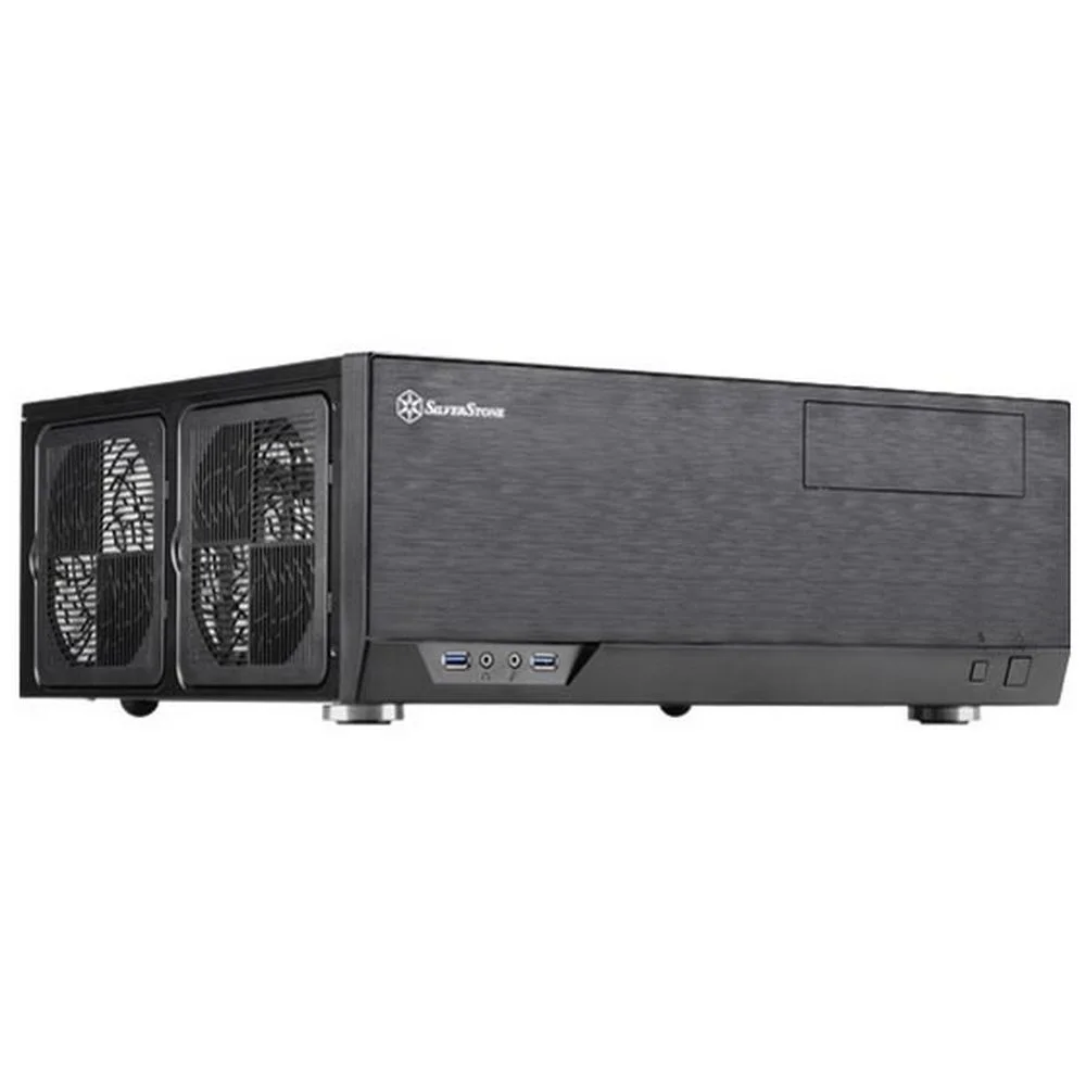 Корпус Silverstone SST-GD09B Grandia HTPC ATX Computer Case, Silent High Airflow Performance, black (221280)