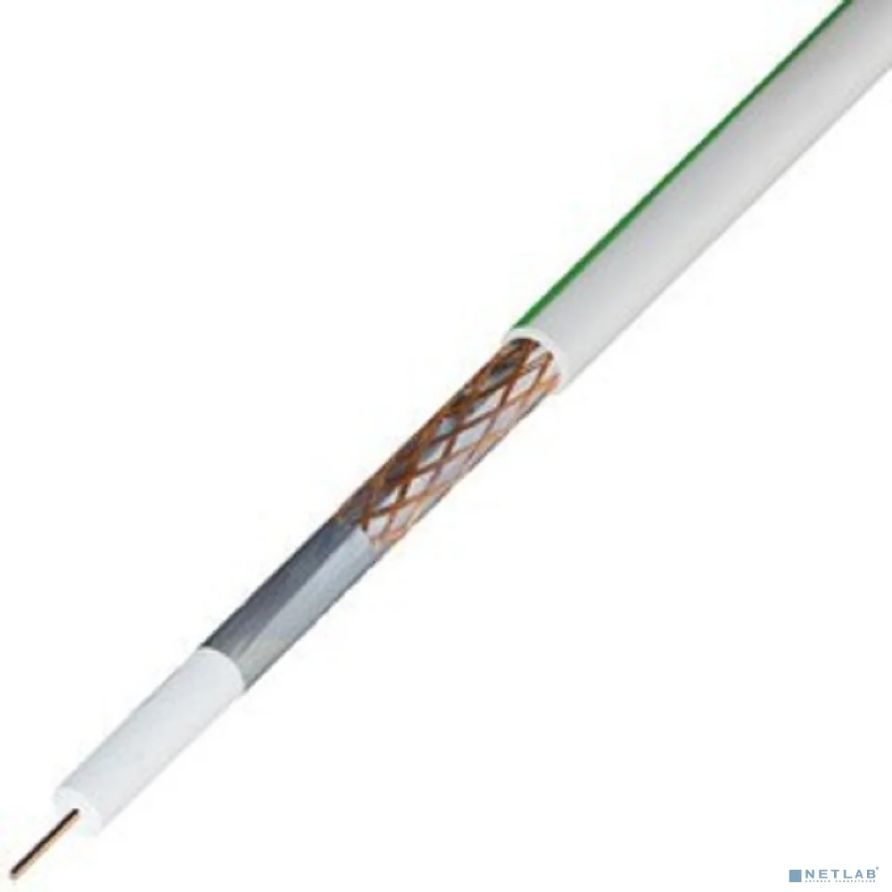 Rexant (01-2431-50) Кабель SAT 703B+Cu/Al/Cu, (75%), 75 Ом, 50м., белый