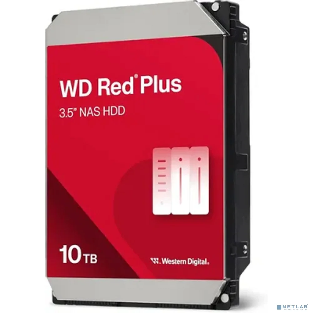 Жесткий диск Western Digital 10TB Red plus, Cache 512MB WD100EFGX