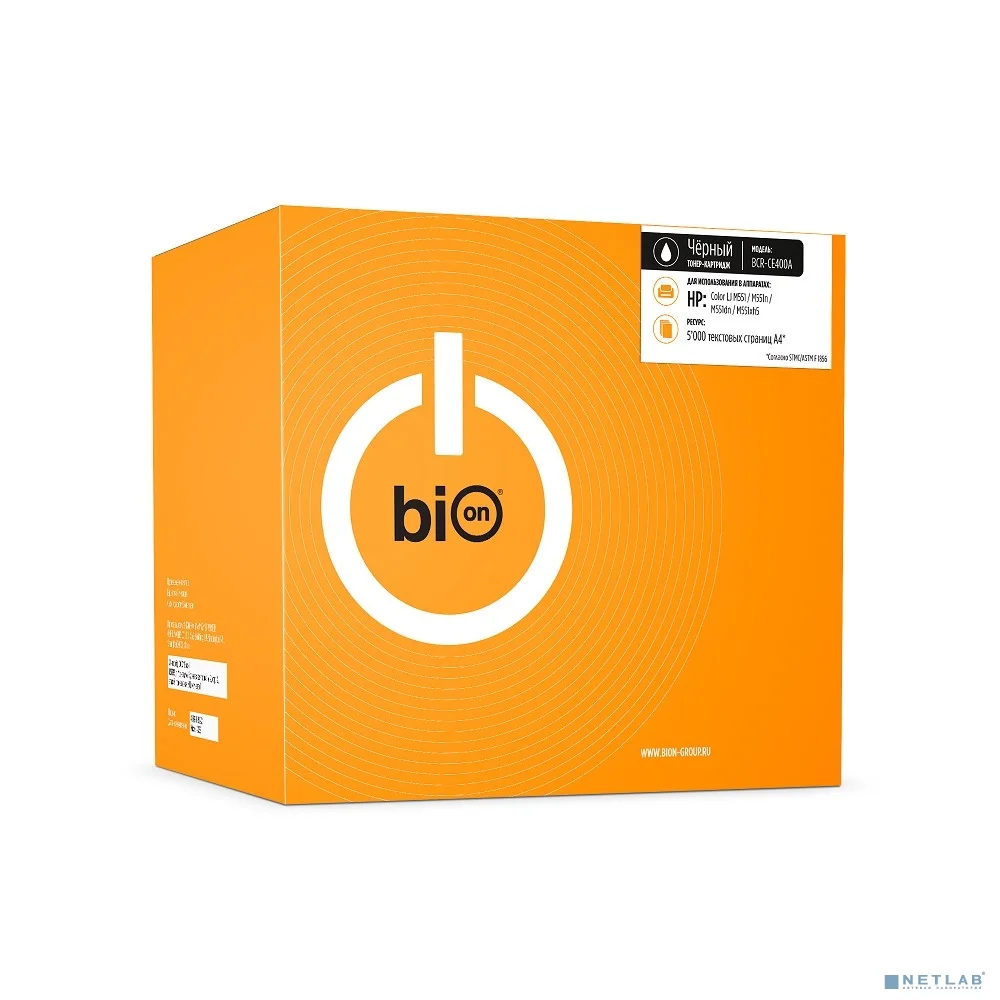 Bion BCR-CE400A Картридж для HP LaserJet Enterprise M551/M575, HP LaserJet M570, HP LaserJet Pro M570 (5000 стр.), Черный, с чипом