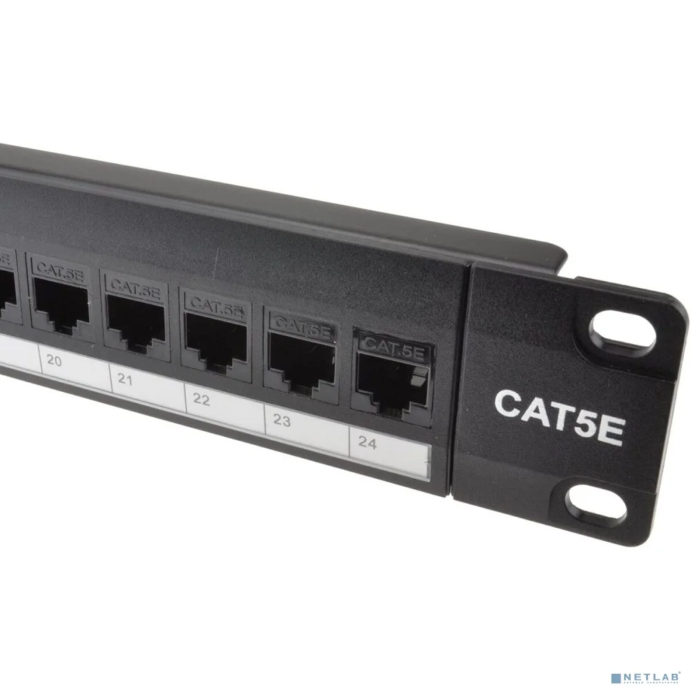 5bites Патч-панель PPU55-11C проходная UTP / 5E / 24P / 1U / 19"