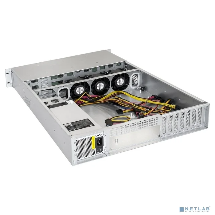 Exegate EX293406RUS Серверный корпус ExeGate Pro 2U660-HS12 <RM 19", высота 2U, глубина 660, БП 2U-800ADS, 12xHotSwap>