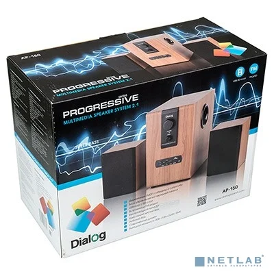 Dialog Progressive AP-150 BROWN - колонки 2.1, 10W+2*5W RMS, USB+SD reader