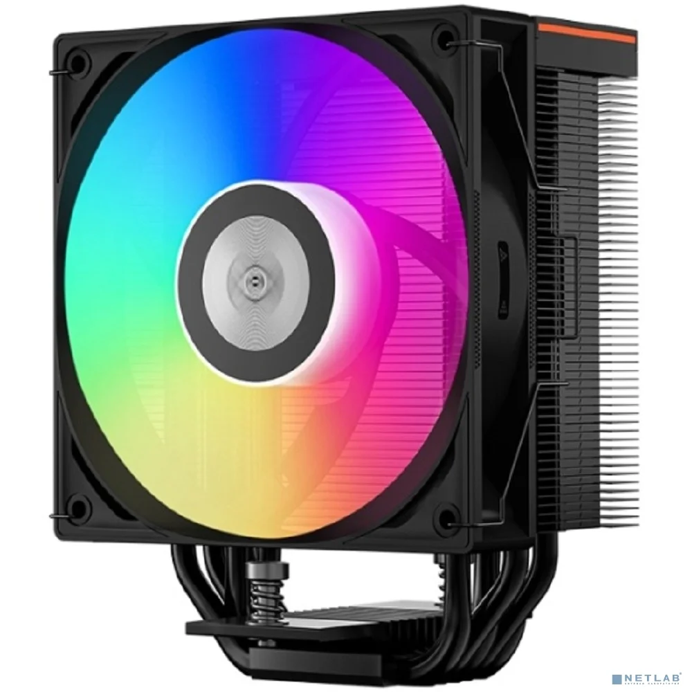 Кулер PCCooler RT500 Digital ARGB BK S115X/1200/1700/18XX/AM4/AM5 (TDP 245W, 1x120mm PWM ARGB FAN, 5 тепловых трубок 6мм, 500-2200RPM, 32dBa)