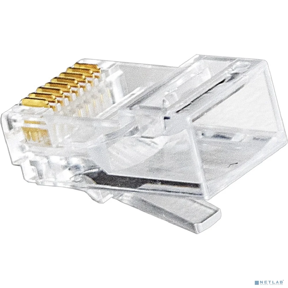 Exegate EX283691RUS Коннектор RJ-45 Кат.6 (8P8C) ExeGate под одножильный кабель, золотое напыление (100шт)