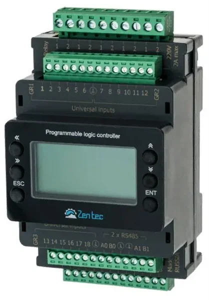 Программируемый логический контроллер Zentec Универсальный ПЛК для монтажа на стандартный рельс М245