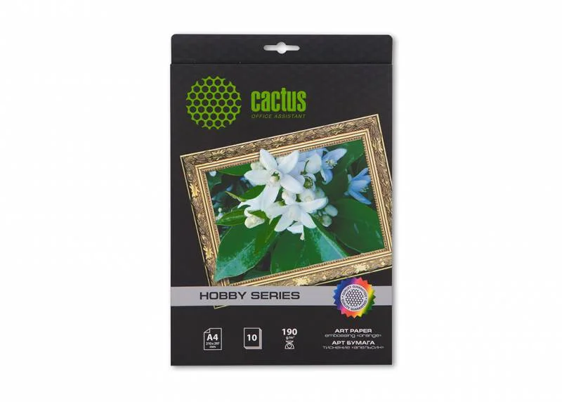 CACTUS CS-DA419010 Фотобумага для струйной печати, A4, 190г/м2, 10 листов