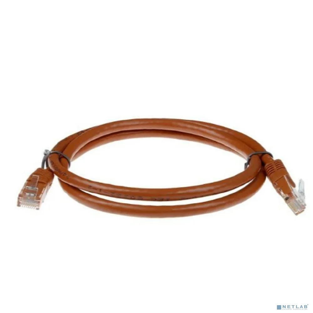 Патч-корд ACD-LPU6Z-20N Cat6 UTP 26AWG 4Pair, CU, LSZH, Коричневый, 2м
