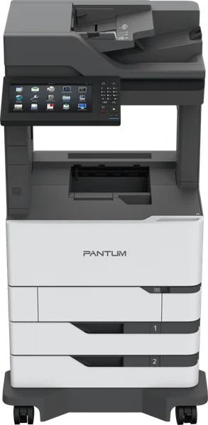 Черно-белое лазерное МФУ Pantum BM7800FDN, Mono laser, A4, 52 ppm (max 300000 p/mon), 1.2 GHz, 1200x1200 dpi, 2048 MB RAM, Duplex, paper tray 2*550 pages, USB, LAN, start. cartridge 11000 pages
