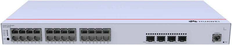 Коммутатор HUAWEI eKit S310-24P4S L2+ (static router), 24*10/100/1000BASE-T ports, 4*GE SFP ports, POE+(370W)
