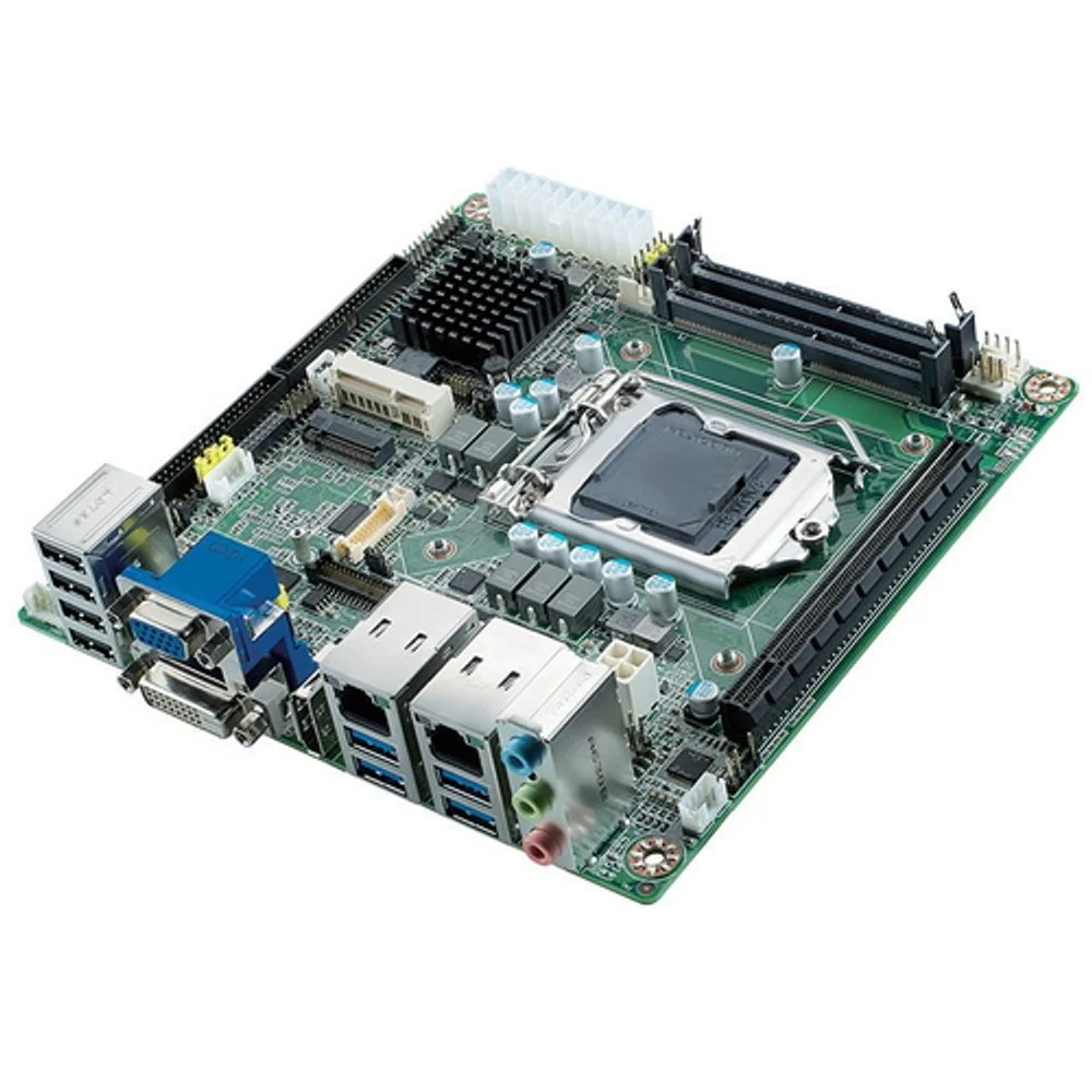 Материнская плата Advantech AIMB-205G2-00A1E, Socket LGA1151, для Intel Сore i3/i5/i7, до 32Гб DDR4 SO-DIMM, DP/DVI/VGA/LVDS, 8xCOM, 2xGbe LAN, 4xUSB 3.0, 6xUSB 2.0, M.2, MiniPCIe, PCIe x16 Advantech {20} (AIMB-205G2-00A1E) , (требуется установка батарейки CR2032)