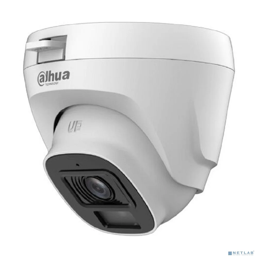 DAHUA DH-HAC-T5E20P-A-0360B Уличная турельная HDCVI-видеокамера 2Мп CMOS, объектив 3.6мм, ИК-подсветка до 20м, корпус: пластик