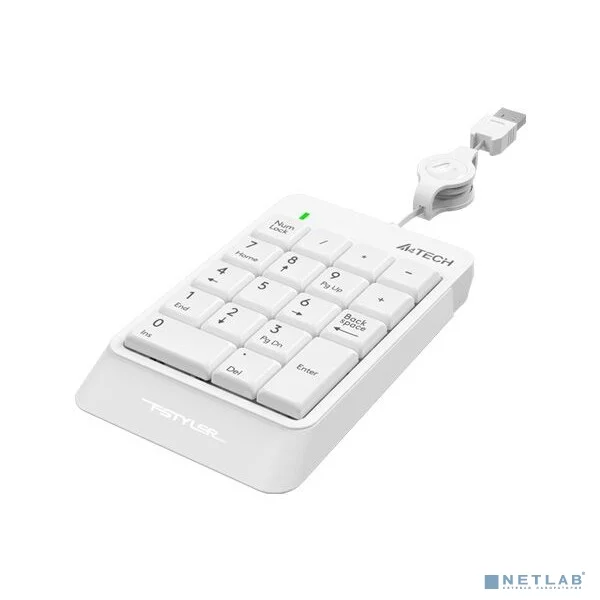 Числовой блок A4Tech Fstyler FK13 белый USB slim для ноутбука