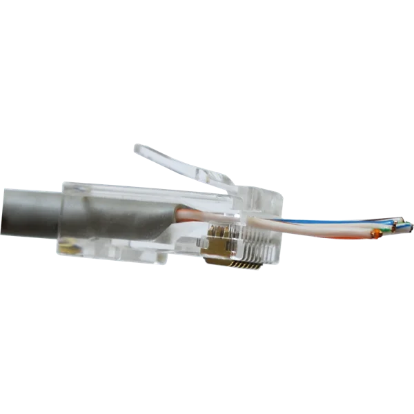 Коннектор RJ45 тип EZ, 8P8C, UTP, Cat.6, универсальный, покрытие 50 микрон,100 шт. 3