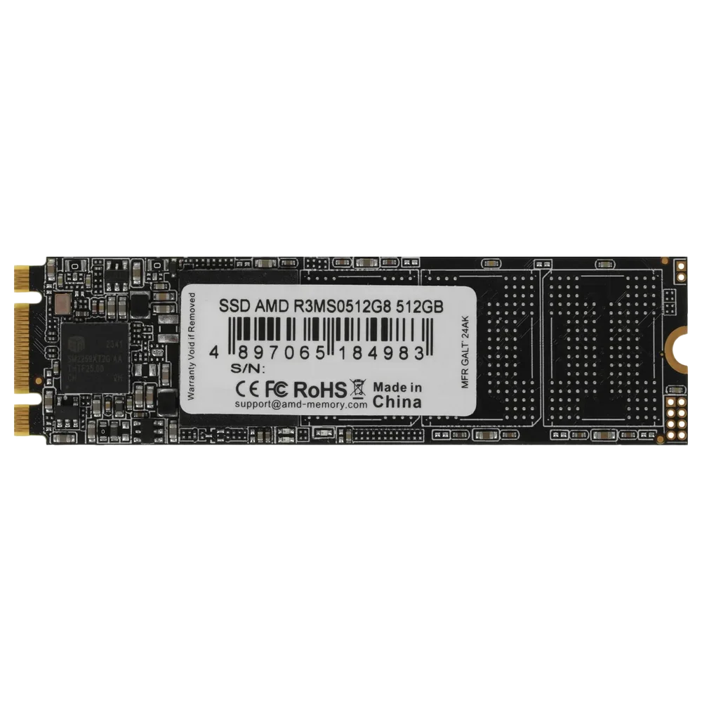 Твердотельный накопитель SSD AMD Radeon M2.2280 512GB R3 Series