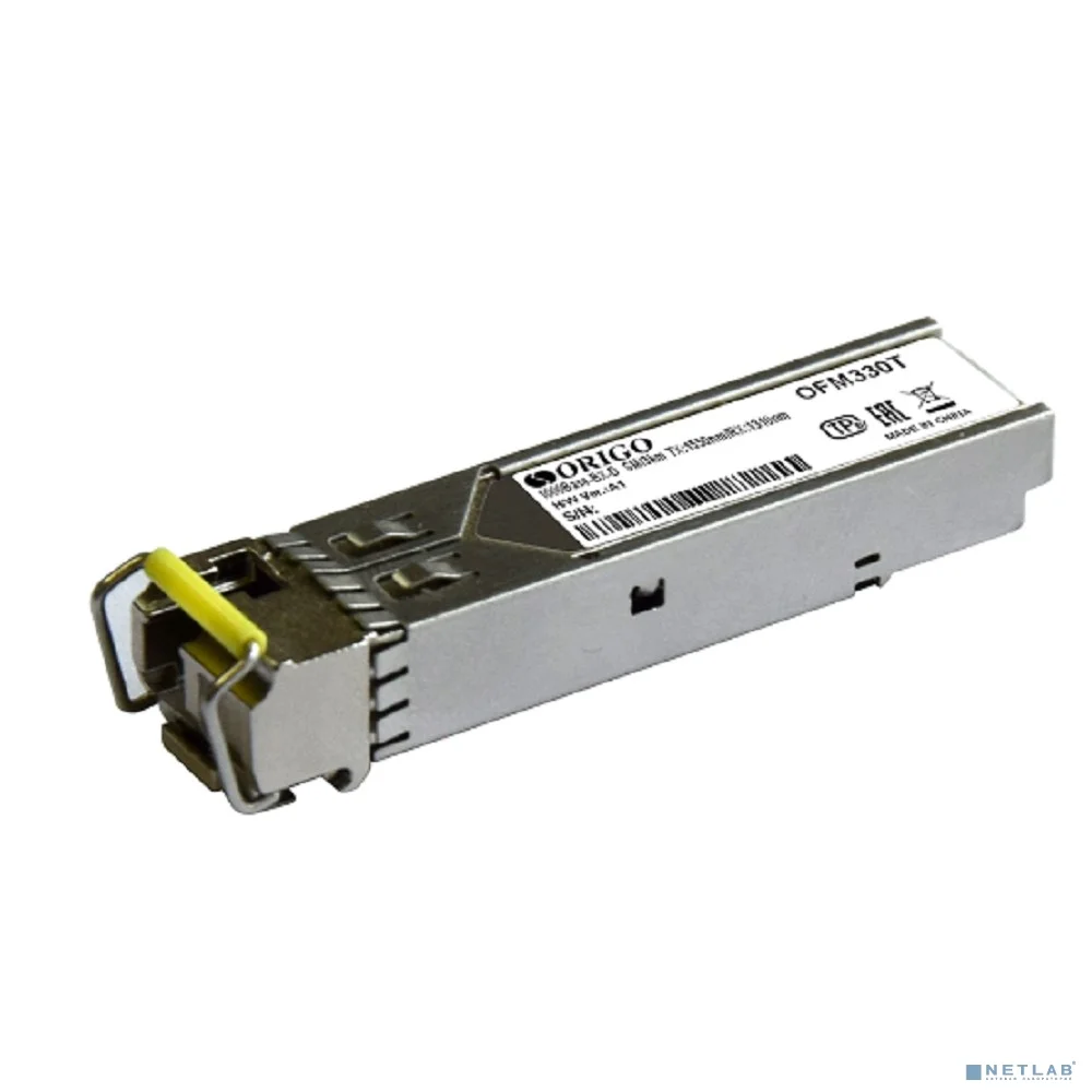 ORIGO OFM330T/3KM/A1A WDM SFP-трансивер, 1000Base-BX-D (Simplex LC), TX: 1550нм, RX: 1310нм, одномод, до 3км