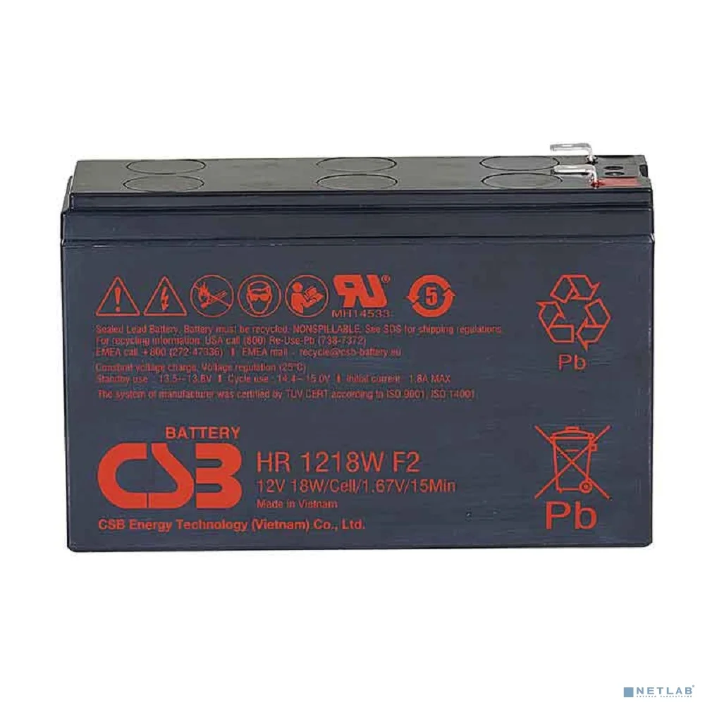 CSB Батарея HR1218W (12V 18W) клеммы F2