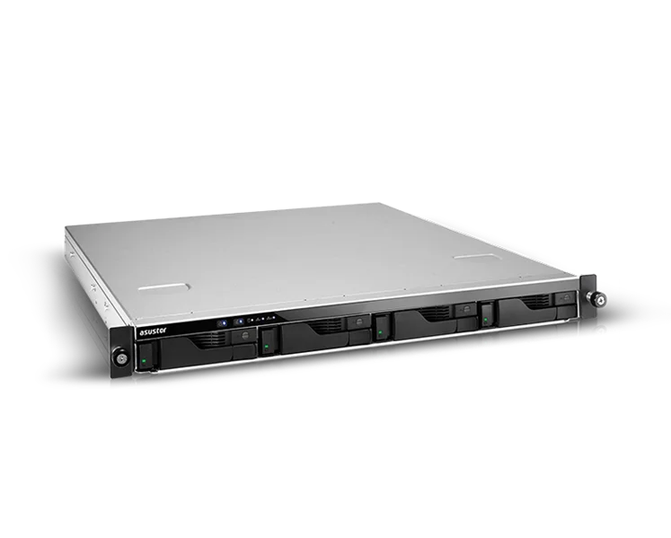 Сетевое хранилище ASUSTOR AS6504RS 4Bay/Intel Atom C3538, 2.1GHz/8GB DDR4/noHDD,LFF(HDD,SSD),/2x1GbE(LAN)/4xUSB3.2
