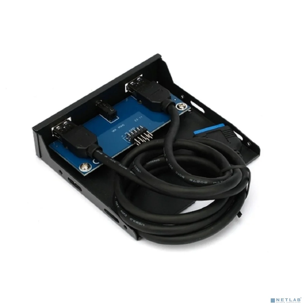 Gembird Планка USB 3.0 на переднюю панель 3.5", 2 порта USB и 1 порт HD audio (FP3.5-USB3-2A-HDA)