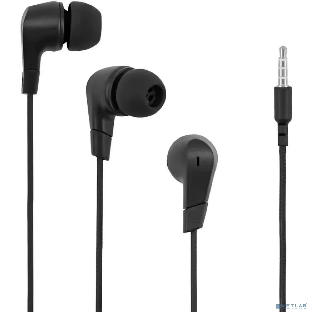 Oklick Гарнитура внутриканальные Оклик HS-S-250 1.2м черный проводные (SS-E161)