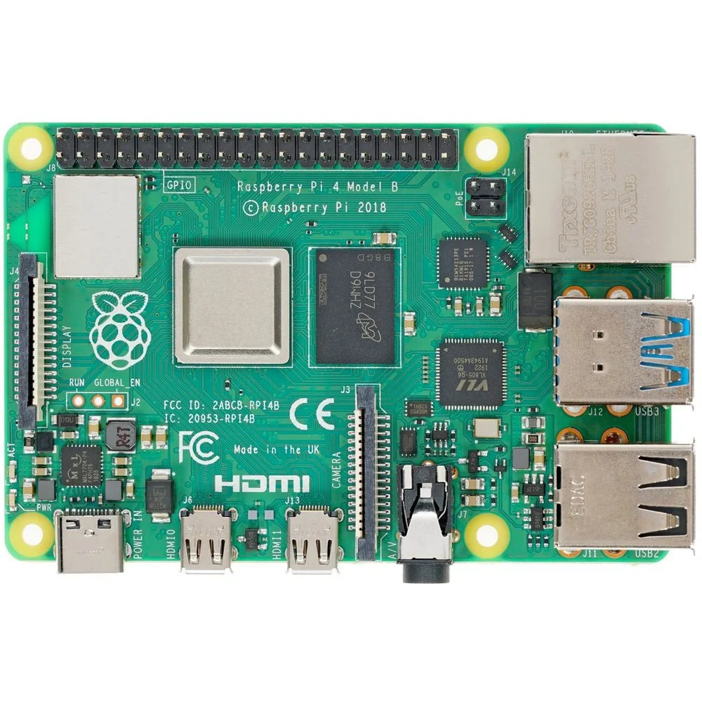 Одноплатный компьютер Raspberry Pi 4 Model B (RA544) Retail, 1GB RAM, Broadcom BCM2711 Quad core Cortex-A72 (ARM v8) 64-bit SoC @ 1.5GHz CPU, WiFi, Bluetooth, 40-pin GPIO, 2x USB 3.0, 2xUSB 2.0, 2x micro-HDMI,CSI camera port,DSIdisplay port,MicroSD port,USB-C 5V Power разъем