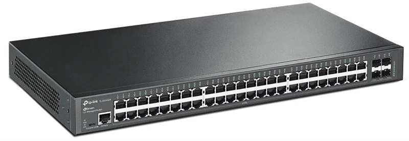 TP-Link SG3452X Управляемый коммутатор JetStream уровня 2+ с 48 гигабитными портами RJ45 и 4 портами SFP+
