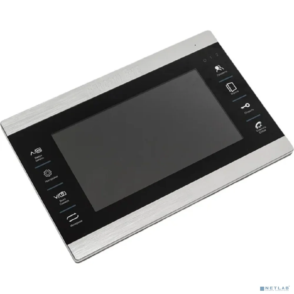 Falcon Eye FE-70 ATLAS HD (Black) HD Видеодомофон: дисплей 7" TFT; сенсорные кнопки; подключение до 2-х вызывных панелей и до 2-х видеокамер; адресный интерком; графическое меню; запись фото и видео