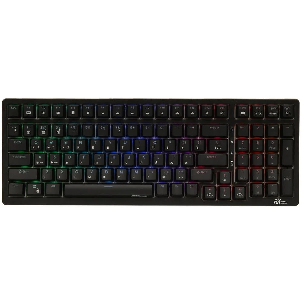 Клавиатура Royal Kludge RK98 Black USB/2.4 GHz/Bluetooth, RGB, Hot Swap, Brown switch
