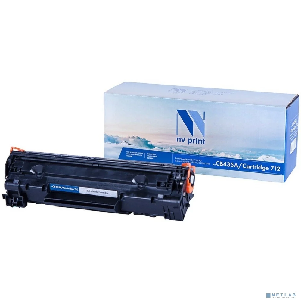 NVPrint CB435A/712 Картридж для HP/Canon LaserJet P1005/ P1006/ LBP 3010 i-Sensys/ 3010B i-Sensys/ 3020 i-Sensys/ 3100 i-Sensys (1500k)