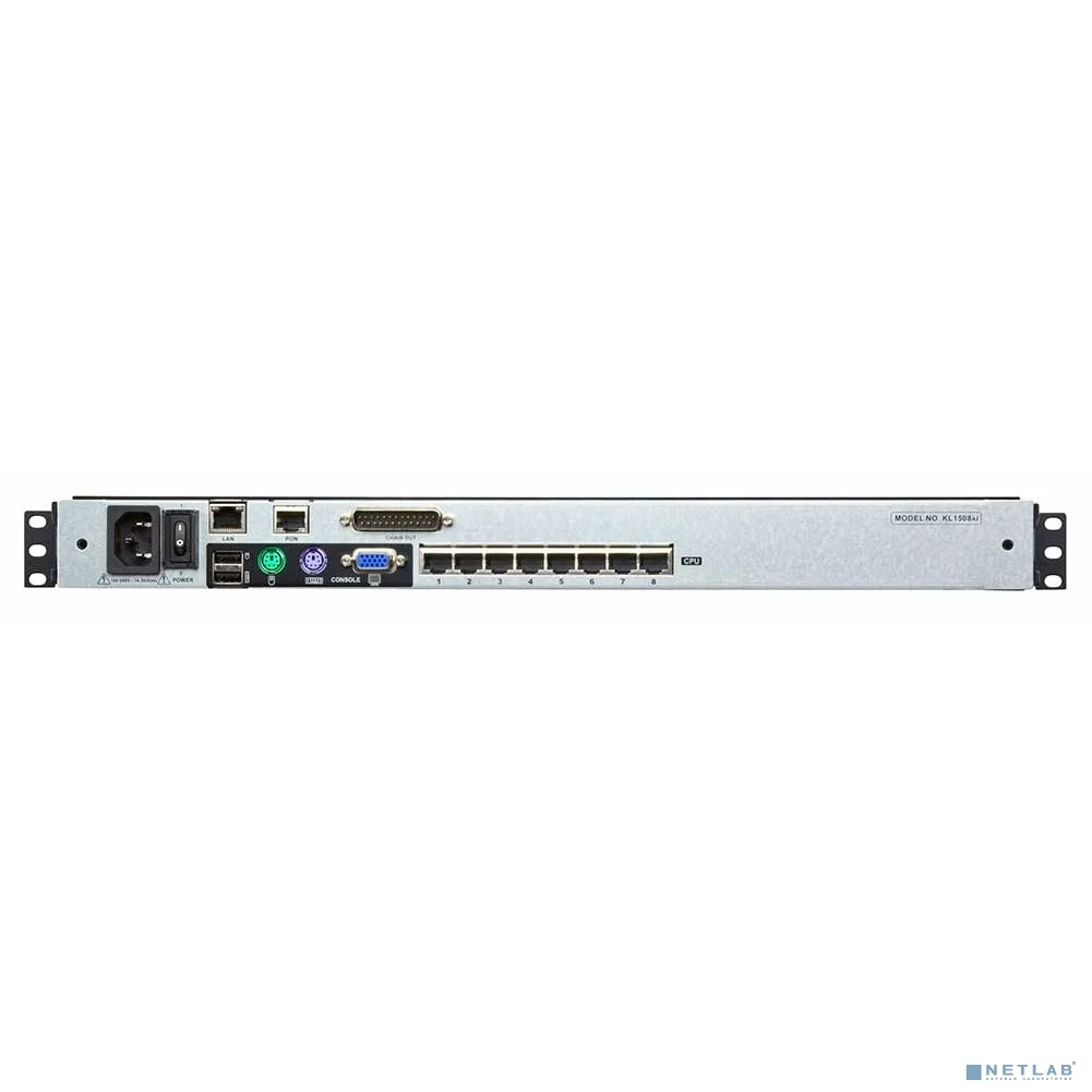 КВМ консоль ATEN 19" 1-Local/Remote Share Access 8-Port Multi-Interface Cat 5 Dual Rail LCD KVM over IP switch
