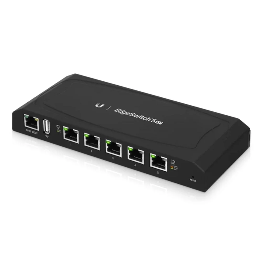 UBIQUITI ES-5XP EdgeSwitch 5 XP PoE-коммутатор, 5х 1G RJ45, раздача 55 Вт