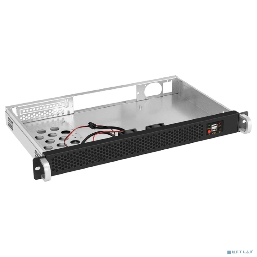 Exegate EX296161RUS Серверный корпус ExeGate Pro 1U255-01 <RM 19", высота 1U, глубина 255, без БП, USB>