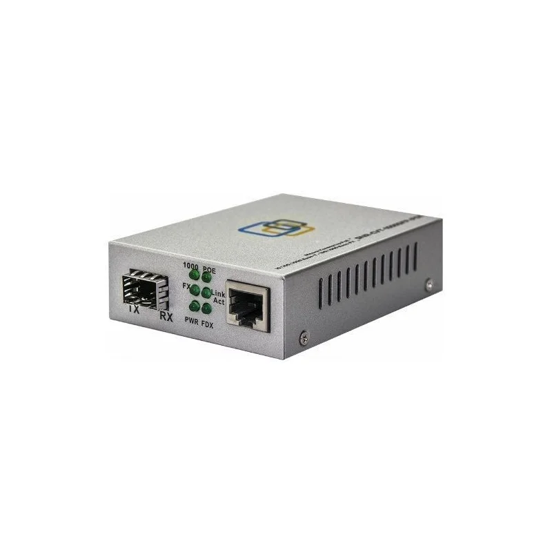 SNR Медиаконвертер  10/100/1000-Base-T c PoE / 100/1000Base-FX с SFP-портом