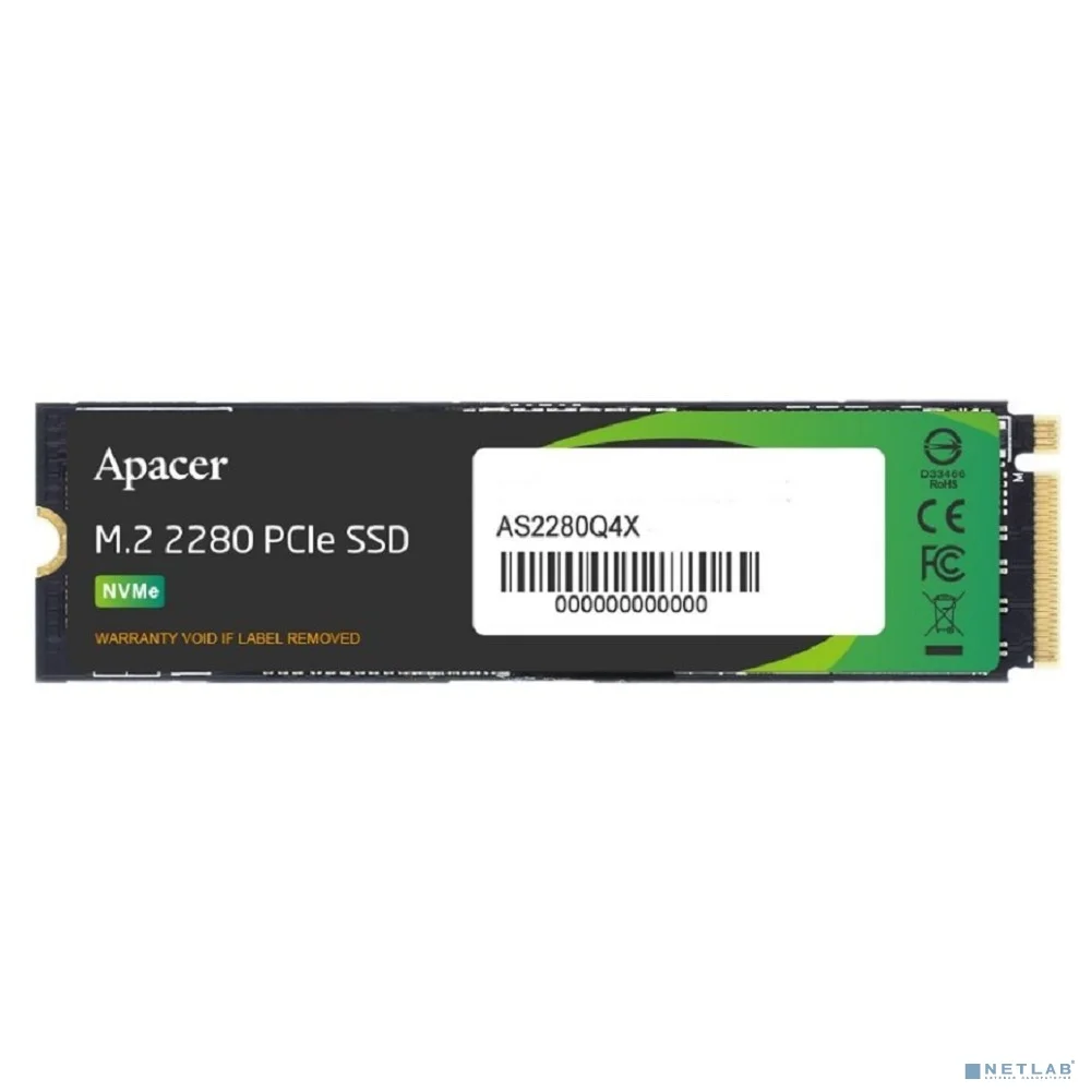 Твердотельный накопитель SSD Apacer M.2 2280 512GB AS2280Q4X Client SSD AP512GAS2280Q4X-1